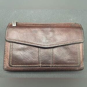 Fossil Dark Brown Leather Men/ Women Wallet
